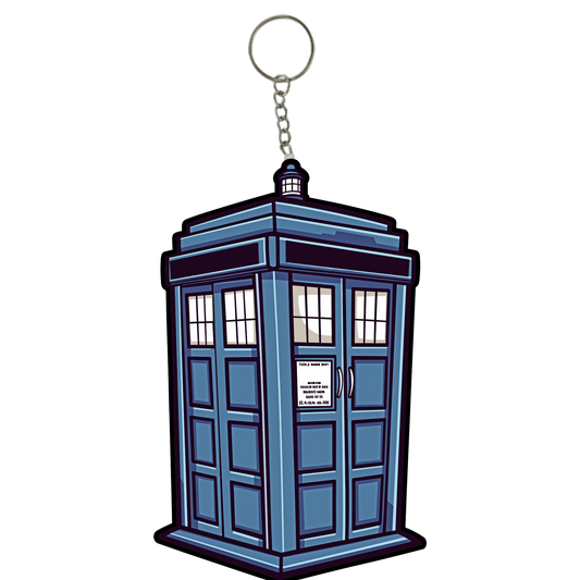 Tardis Mini Plush Keychain - Fandom-Made