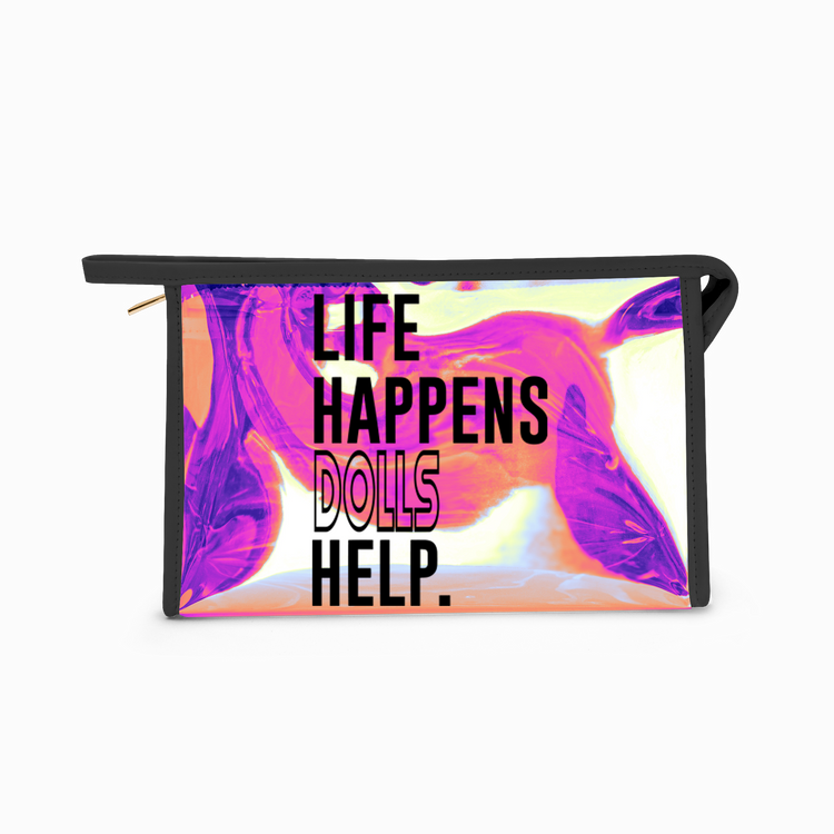 Life Happens Dolls Help Holographic Makeup Bag - Fandom-Made