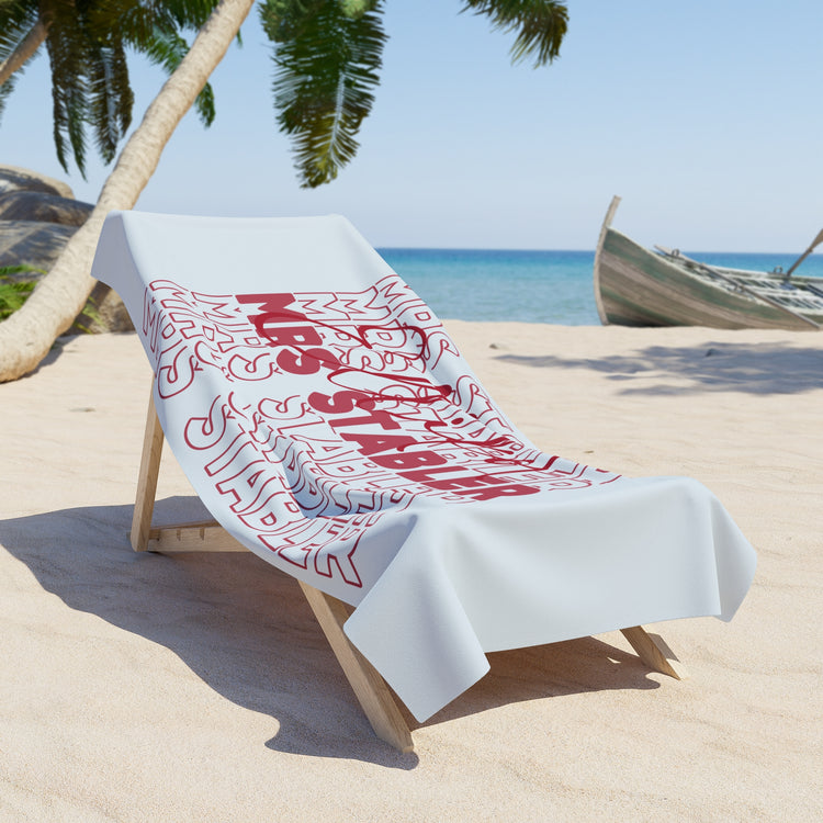 Mrs. Elliot Stabler Beach Towel