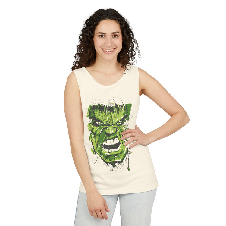 Hulk Face Tank Top - Fandom-Made