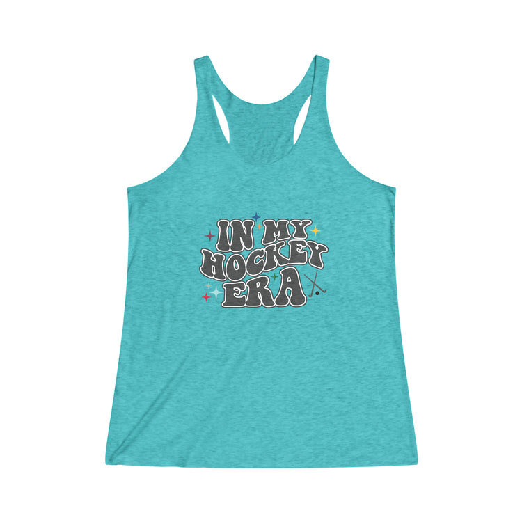 In My Hockey Era Women's Tri-Blend Racerback Tank - Fandom-Made
