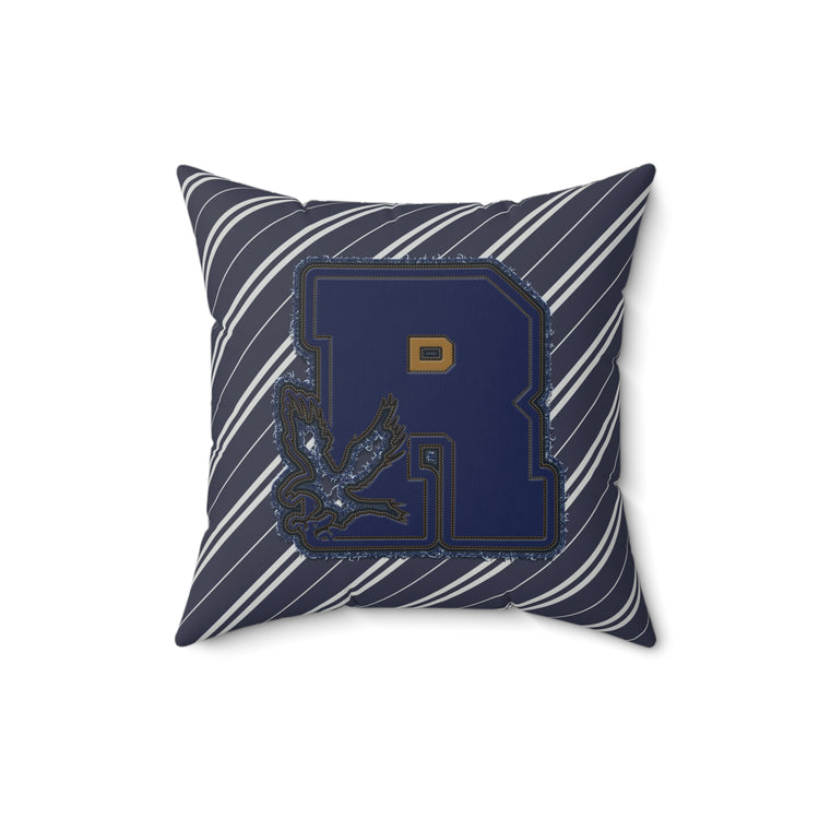 Ravenclaw R Embroidery Design Square Pillow - Fandom-Made