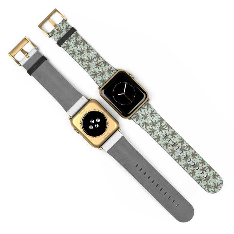 Cannabis Christmas Watch Band - Fandom-Made