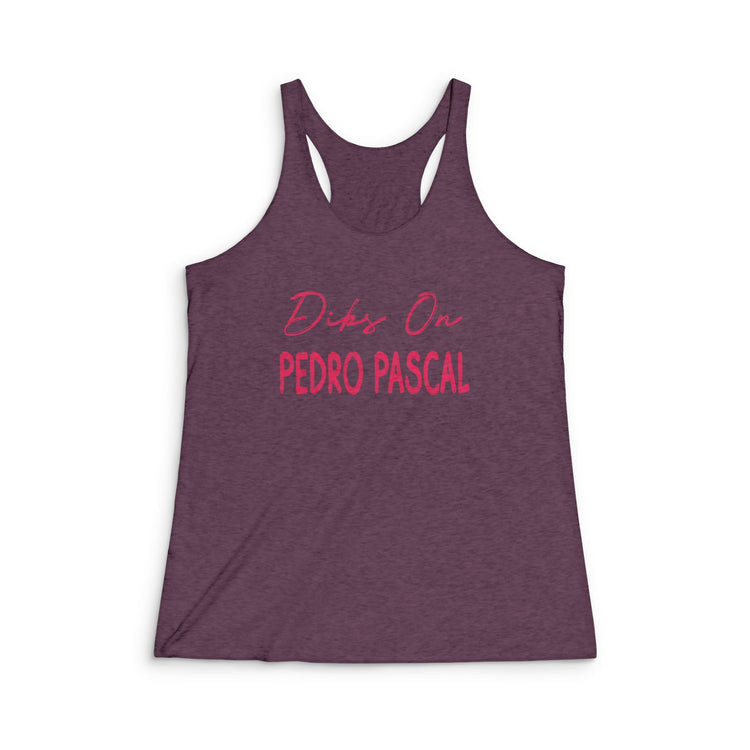 Dibs On Pedro Pascal Racerback Tank - Fandom-Made