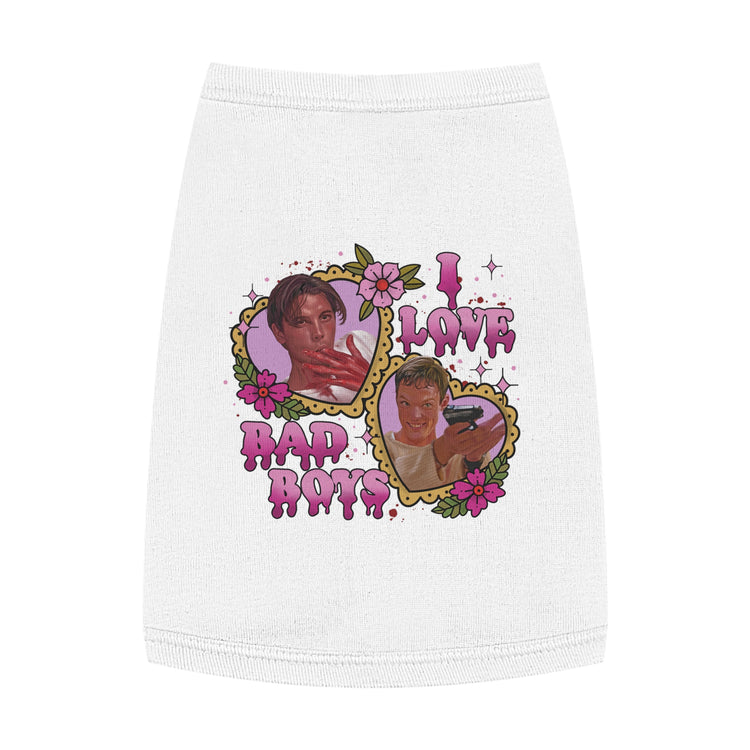 I Love Bad Boys Pet Tank Top
