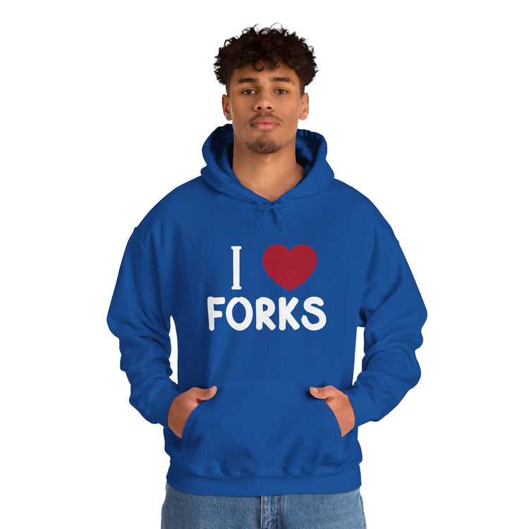 I Love Forks Hoodie - Fandom-Made