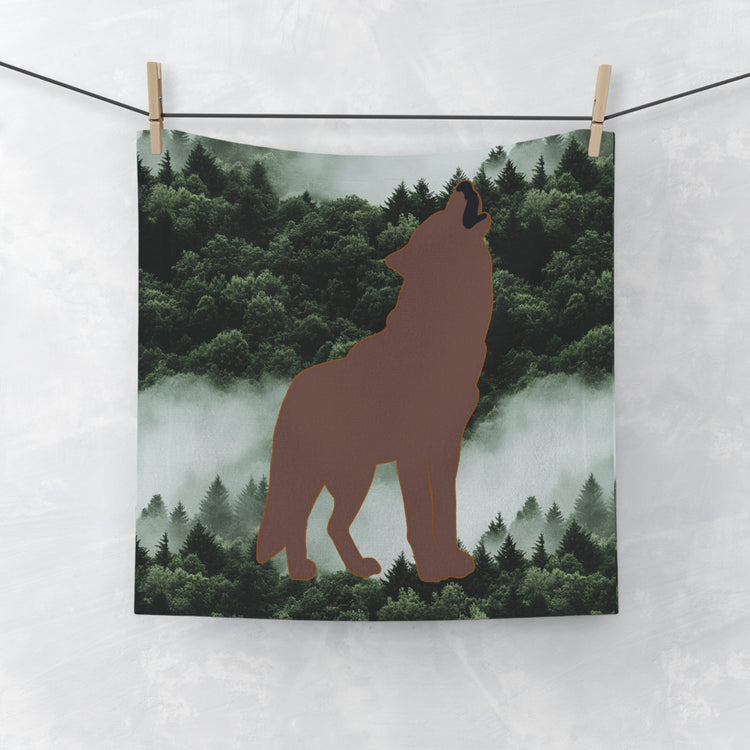 Wolf Boy Face Towel