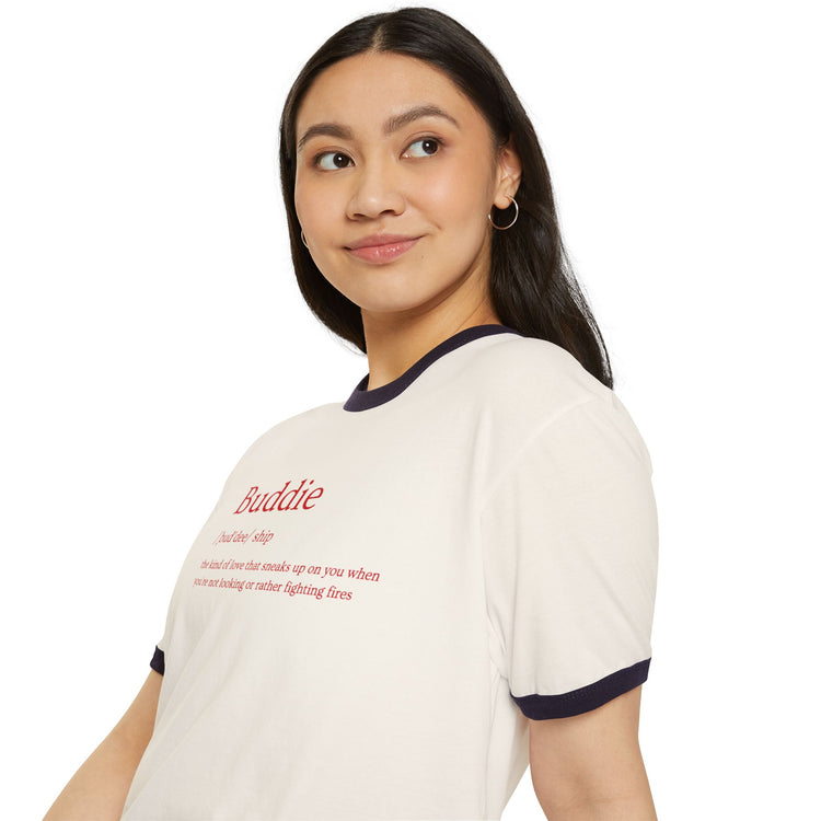 Buddie Ringer T-Shirt - Fandom-Made