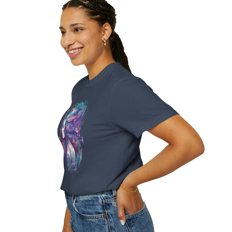 Mermaid Watercolor Unisex Garment-Dyed T-shirt - Fandom-Made