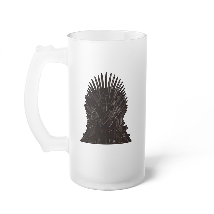 The Iron Throne Frosted Glass Beer Mug - Fandom-Made
