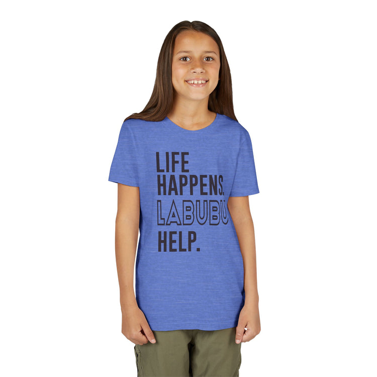 Life Happens Labubu Help Youth Tee - Fandom-Made