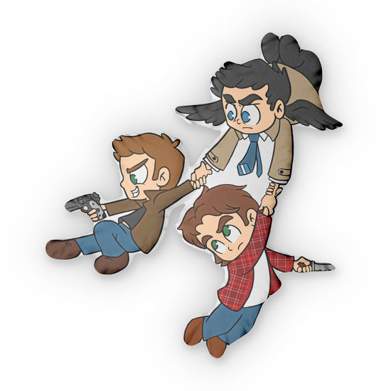 Supernatural Trio-Shaped Pillow - Fandom-Made