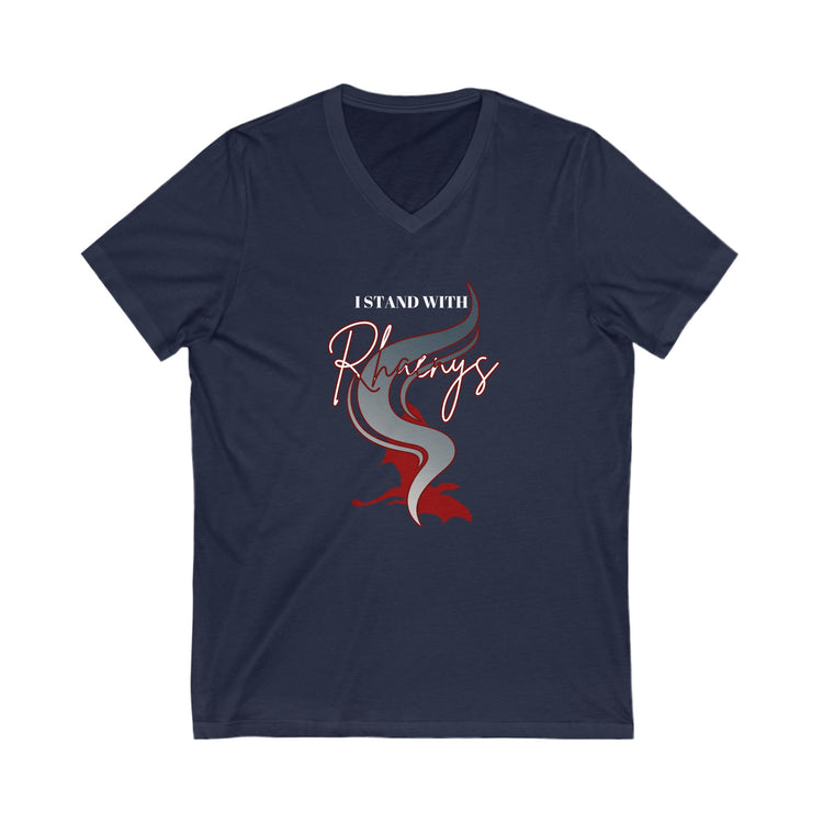 I Stand With Rhaenys V-Neck Tee - Fandom-Made