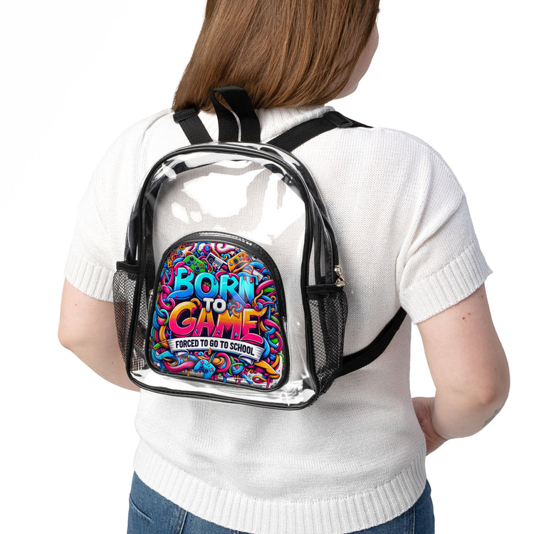 Born To Game Clear Stadium Backpack - Fandom-Made