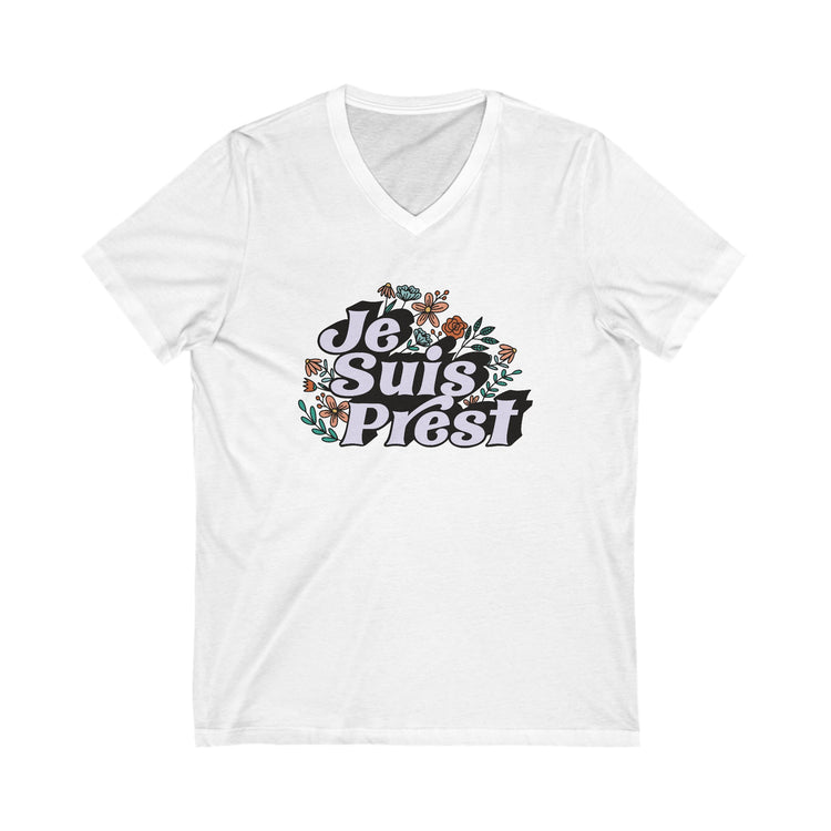 Je Suis Prest V-Neck Tee - Fandom-Made