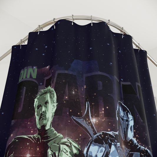 Din Djarin Shower Curtain - Fandom-Made