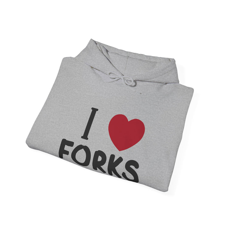 I Love Forks Hoodie - Fandom-Made
