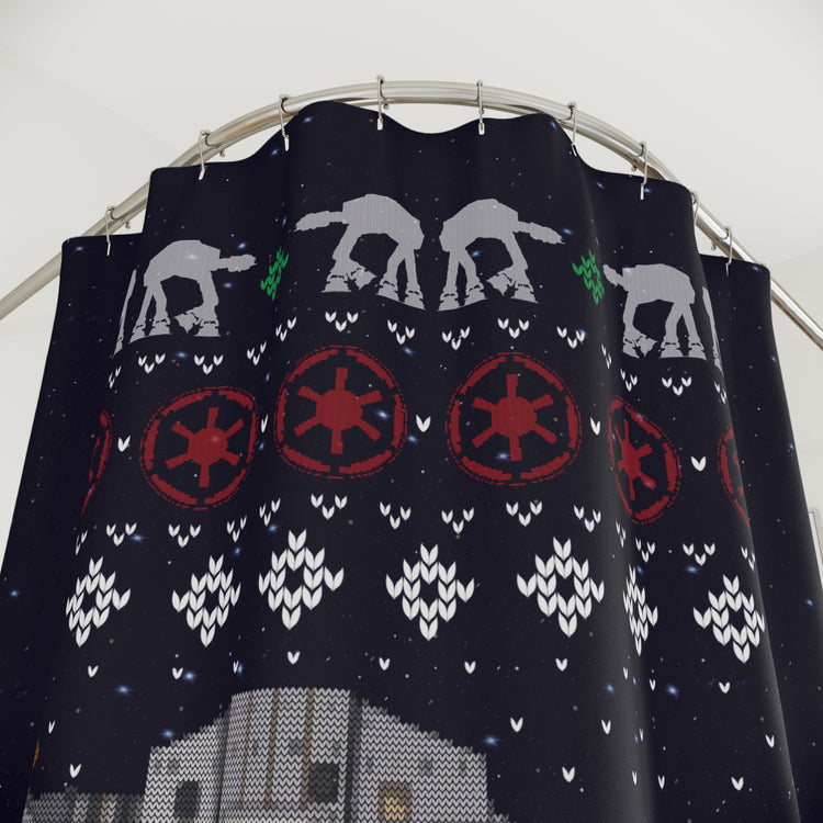 Ata Boy Ugly Christmas Shower Curtain