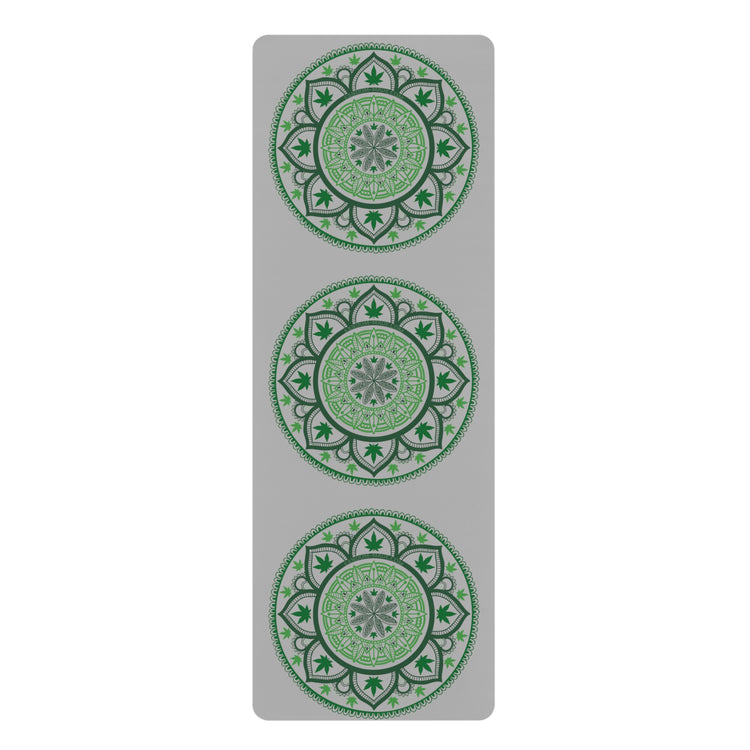Weed Mandala Rubber Yoga Mat - Fandom-Made