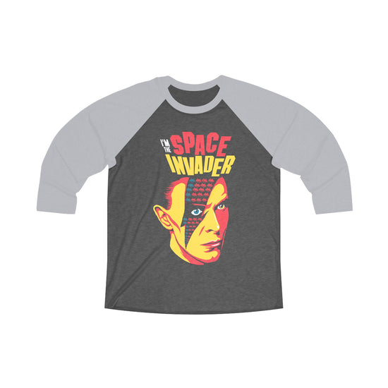 Bowie Space Invader 3 Raglan Tee - Fandom-Made