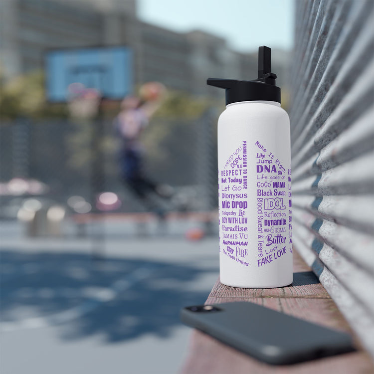 BTS Songs Water Bottle