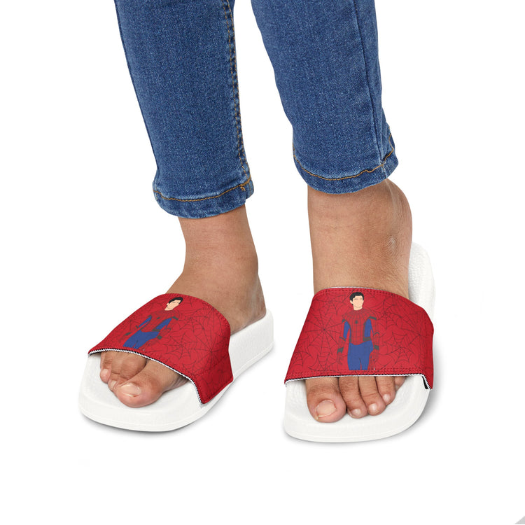 Spider-Man All-Over Print Youth Removable-Strap Sandals - Fandom-Made
