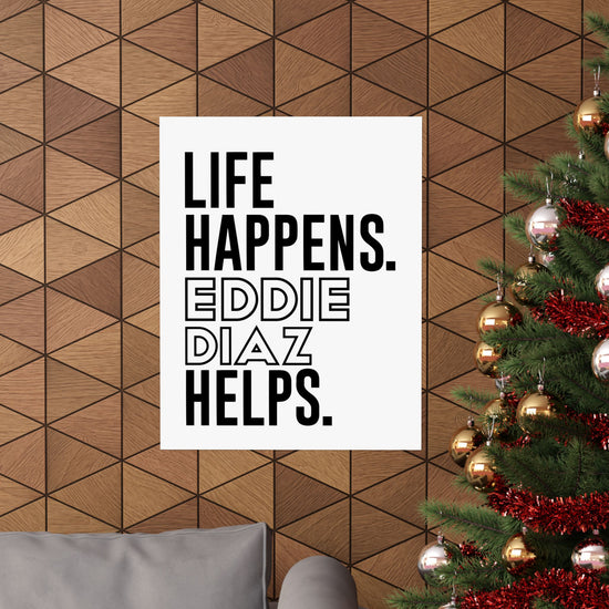 Life Happens Eddie Diaz Helps Poster - Fandom-Made