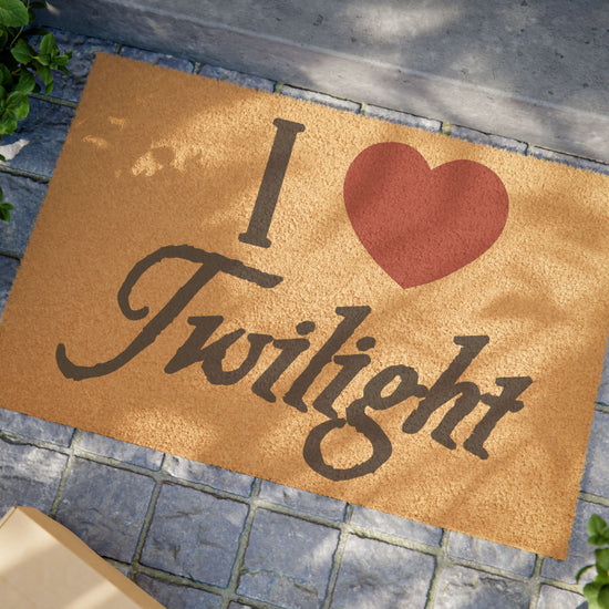 I Love Twilight Doormat - Fandom-Made
