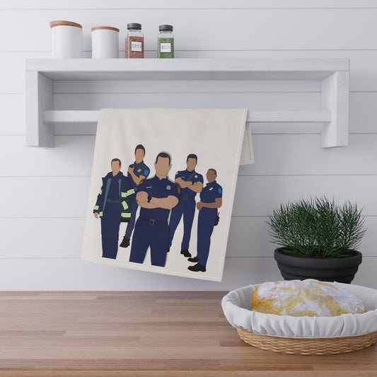 9-1-1 Group Kitchen Towel - Fandom-Made