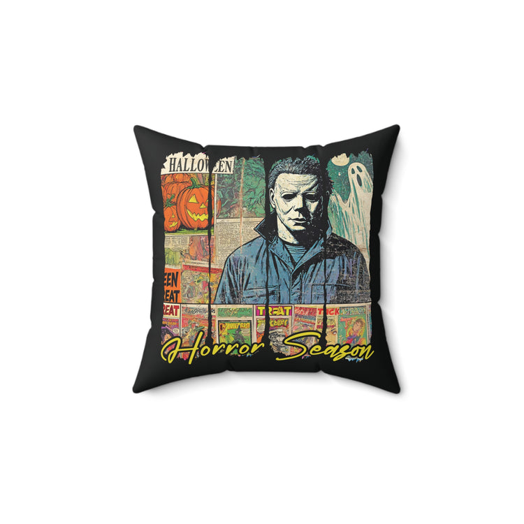 Horror Season Faux Suede Square Pillow