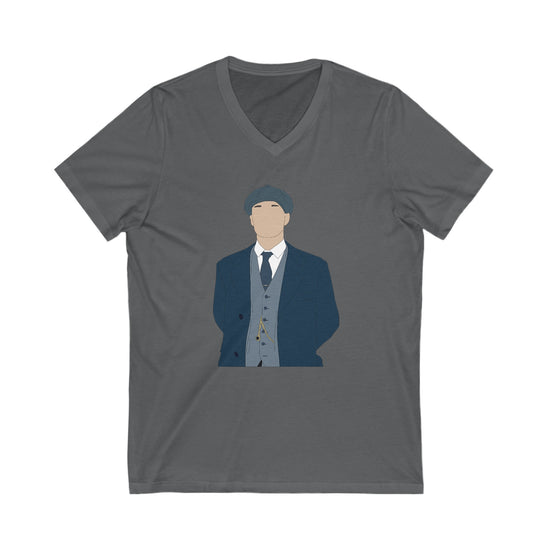 Thomas Shelby V-Neck Tee - Fandom-Made
