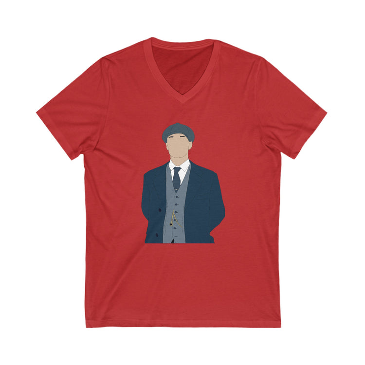 Thomas Shelby V-Neck Tee - Fandom-Made