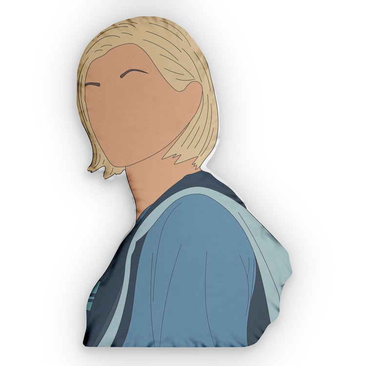 The 13th Doctor-Shaped Pillow - Fandom-Made