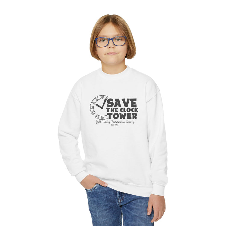 Save The Clock Tower Youth Sweatshirt - Fandom-Made