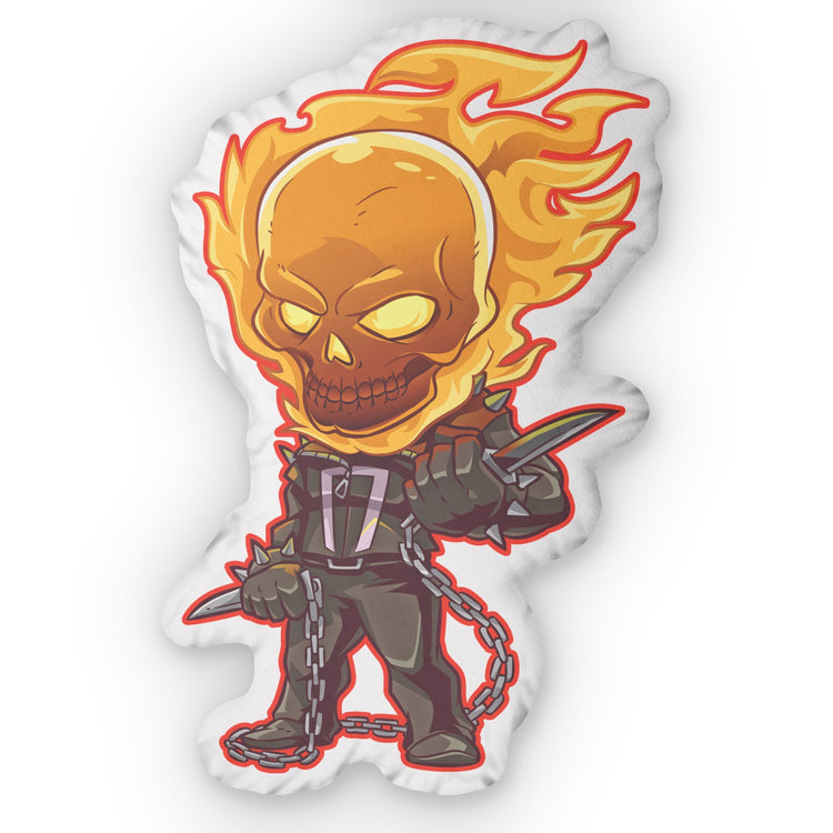 Ghost Rider-Shaped Pillow
