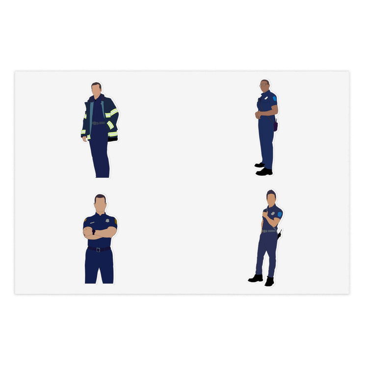 9-1-1 Sticker Sheet - Fandom-Made