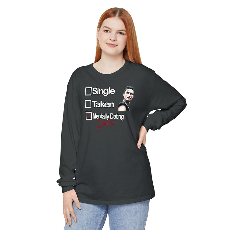 Mentally Dating Sihtric Long Sleeve T-Shirt - Fandom-Made