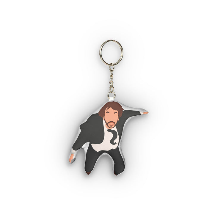 Hans Gruber Mini Plush Keychain