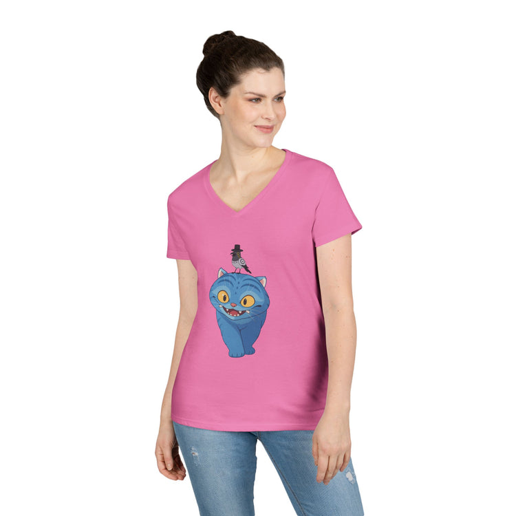 Did I Do That Ladies' V-Neck Tee - Fandom-Made