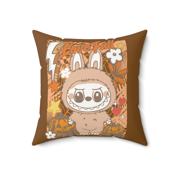 Love Fall Faux Suede Square Pillow - Fandom-Made