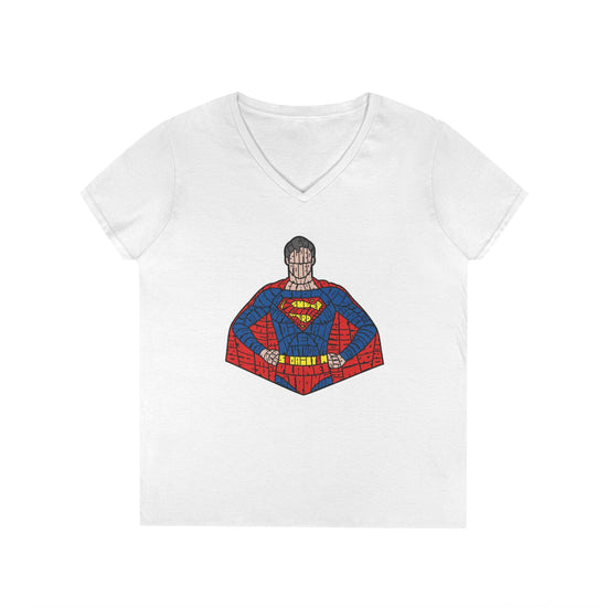 Kryptonian Calligram V-Neck Tee - Fandom-Made
