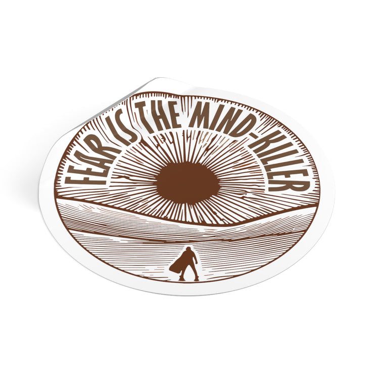 Fear Is The Mind-Killer Round Vinyl Stickers - Fandom-Made