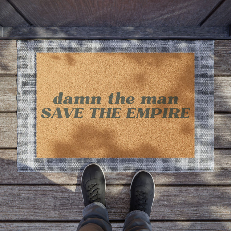 Damn The Man Doormat - Fandom-Made