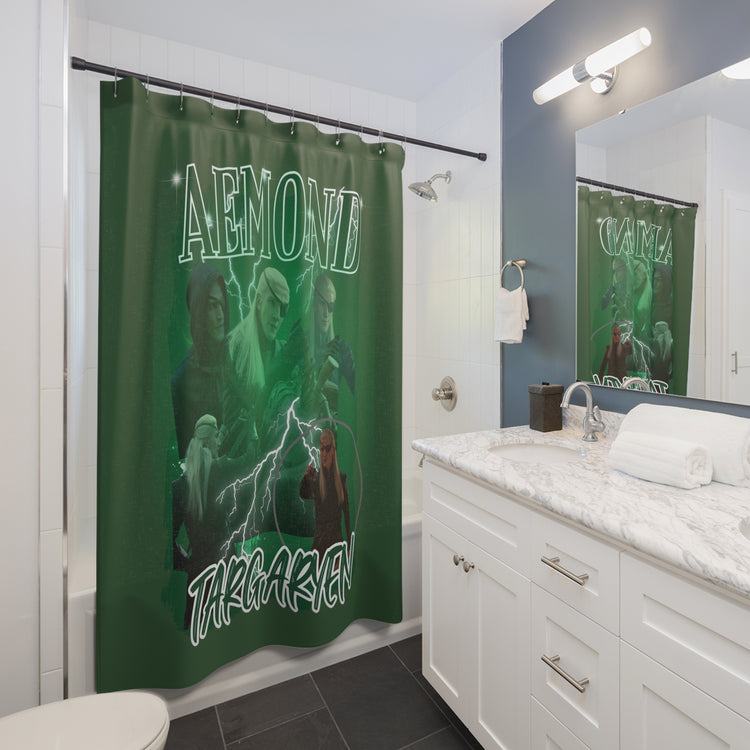 Aemond Targaryen Shower Curtain - Fandom-Made