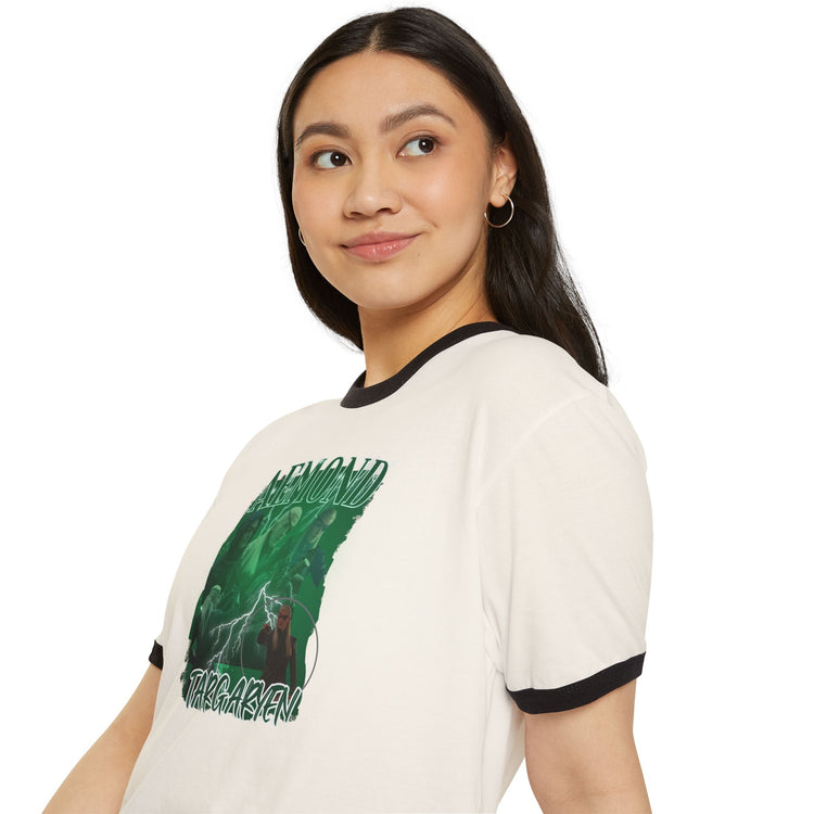 Aemond Targaryen Ringer T-Shirt - Fandom-Made
