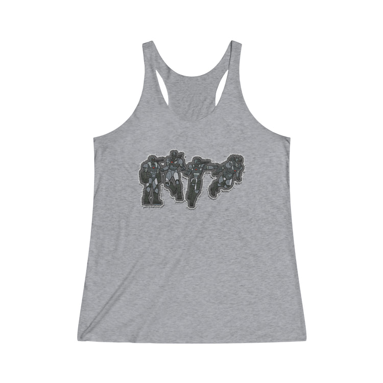 War Machine Women's Tri-Blend Racerback Tank - Fandom-Made