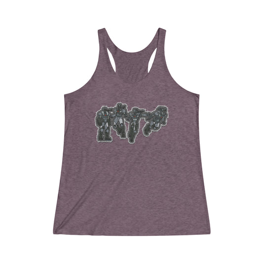 War Machine Women's Tri-Blend Racerback Tank - Fandom-Made