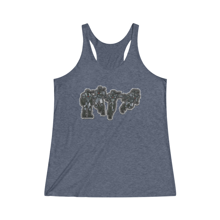 War Machine Women's Tri-Blend Racerback Tank - Fandom-Made