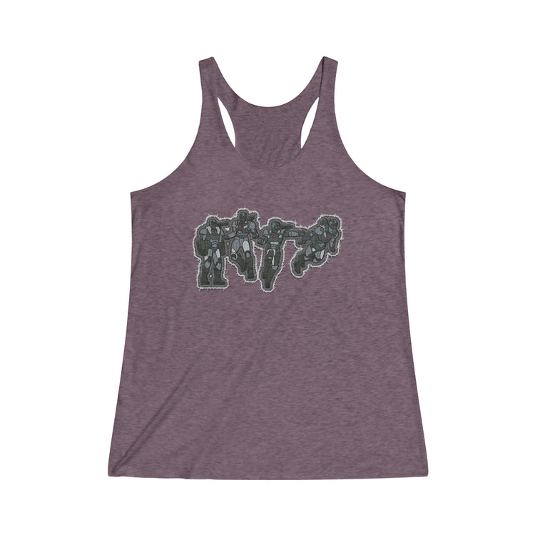 War Machine Women's Tri-Blend Racerback Tank - Fandom-Made