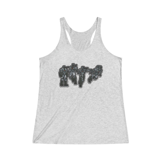 War Machine Women's Tri-Blend Racerback Tank - Fandom-Made